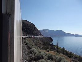 洛基登山,火車,湖