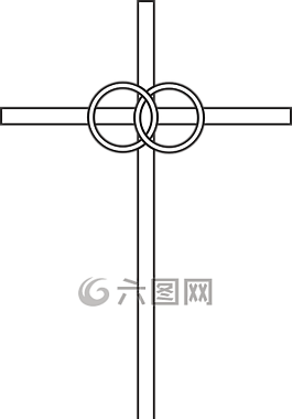 交叉,婚禮,結(jié)婚戒指