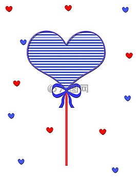 心臟,圖形,棒糖