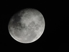 月亮,夜,空間