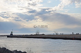 水,密歇根湖,湖