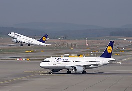 漢莎航空,飛機,機場