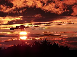 日落,余輝,abendstimmung