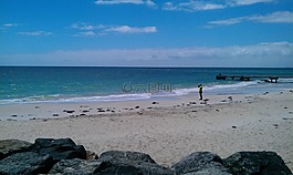 海滩,班伯里,西方