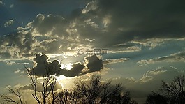 云,太陽,自然