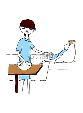 病人,護士,照顧者