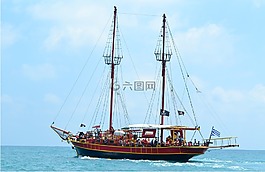 克里特島,船,海