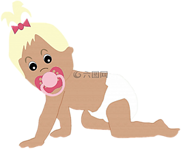 孤立,嬰兒,女孩