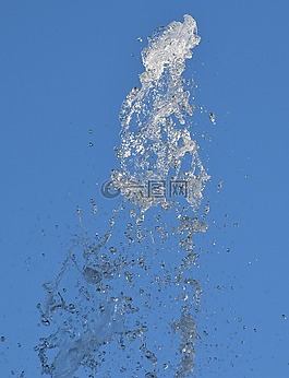 水喷泉,泡沫,水游戏