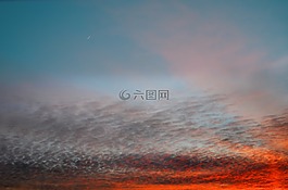 日落,落日的天空,旅行