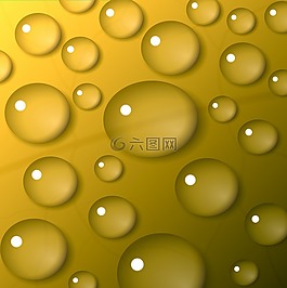 一滴水,黃色,背景