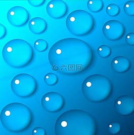 一滴水,藍(lán)色,背景