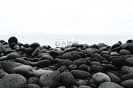 海灘,海洋,巖