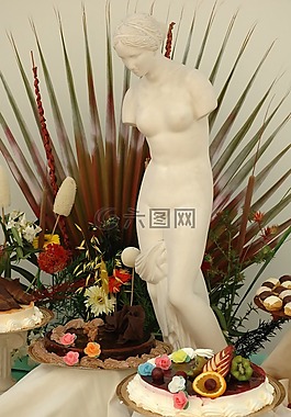自助餐,雕塑,婚禮