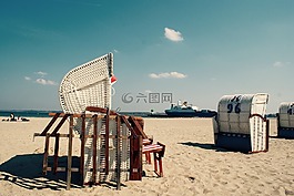 波羅的海,沙灘椅,travemünde