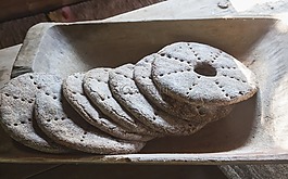 黑麥面包,面包,孔
