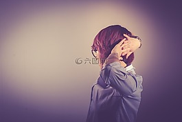 女孩,美,工作室