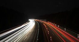 公路,長時間曝光,聚光燈