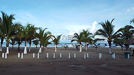 海,休息,海滩