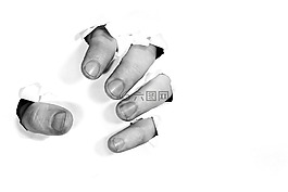 扇形,手指,憤怒