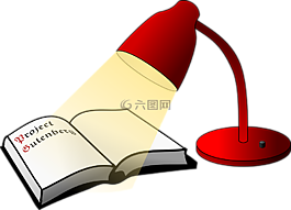 閱讀燈,書,燈