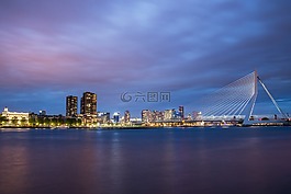 鹿特丹,天際線,橋