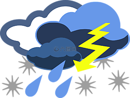 雨夾雪,雷暴,冰雹