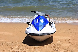 小船,水,海灘