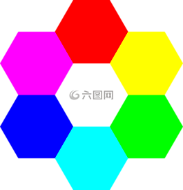 顏色,六角頭,對稱性