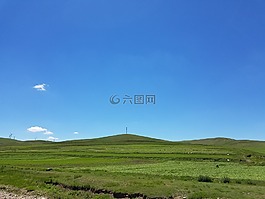 藍色的天空,新鮮的空氣,云