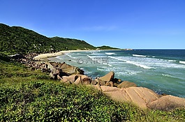 海灘,島,景觀
