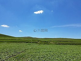 藍色的天空,新鮮的空氣,云