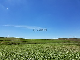 藍色的天空,新鮮的空氣,云