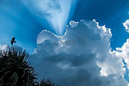 云,戶外,側(cè)影