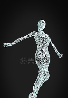 女子,3d模型,網(wǎng)格
