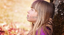 人的,孩子,女孩