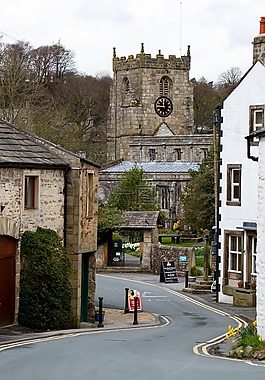 教堂,giggleswick,约克郡