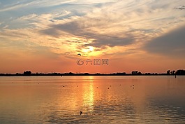 abendstimmung,河,水