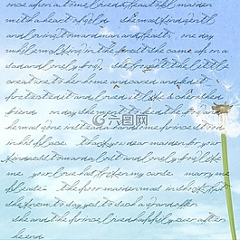 打印,童话,蓝色