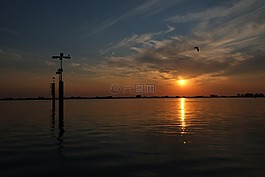 abendstimmung,日落,天空
