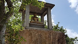 佛雕像,dutugemunu森林寺,vijithapura
