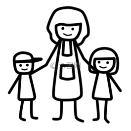 母親,兒童,父