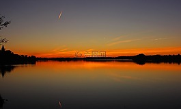 日落,太陽,天空