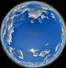 藍(lán)色的天空,云,所有