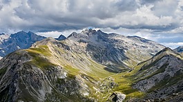 全景圖,視圖,山