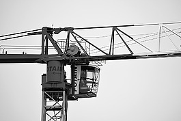 起重機,工作,現場