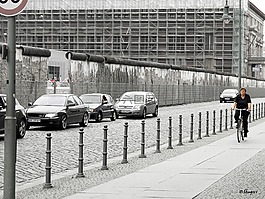 柏林,街道,自行車