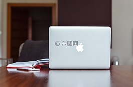 蘋果,模糊,書