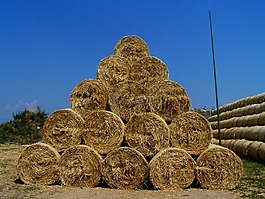 稻草包,金字塔,夏季