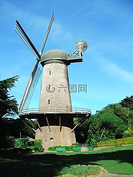 風(fēng)車,公園,原野